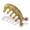 Green Sandalwood Coarse Teeth Massage Comb for Relaxing Scalp Care & Daily Use