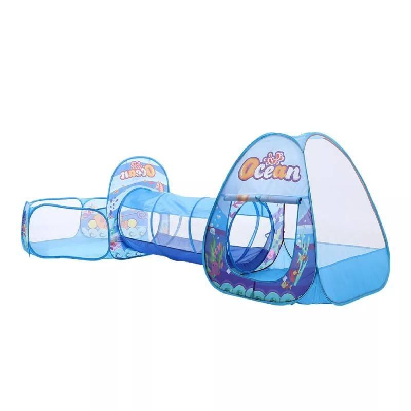 Tenda da Gioco per Bambini da Interno ed Esterno Casa delle Principesse Tunnel per Bambini Piscina di Palline Oceaniche Set Bambine Bambini