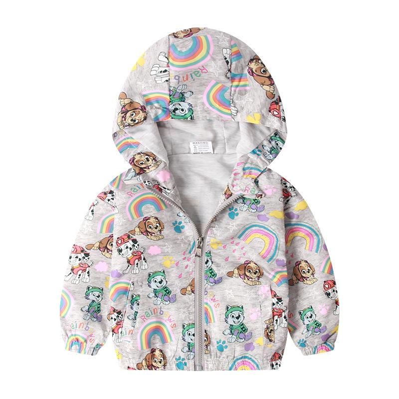 Spring and Autumn children's clothing, wind boys full of dinosaur coats, cartoon windproof jacket