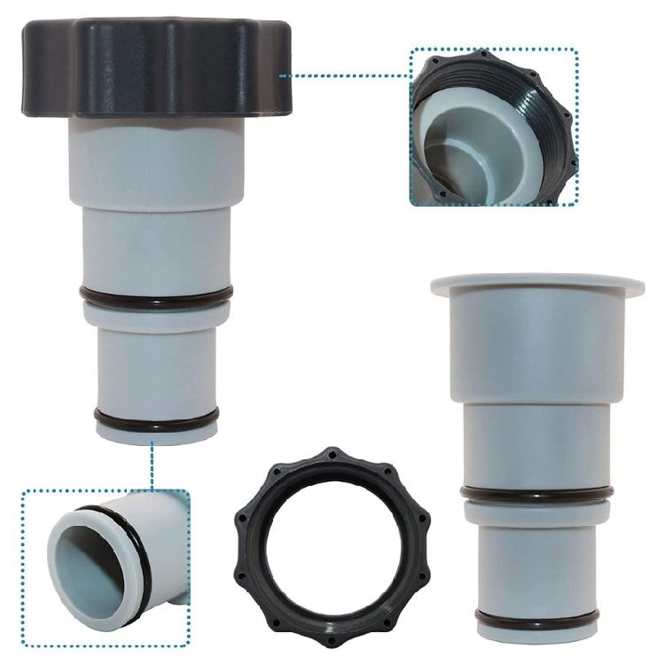 1.25" To 1.5" Hose Adapter Replacement Hose Adapter with Collar Replacement Hose Adapter Pool Fittings  Connections