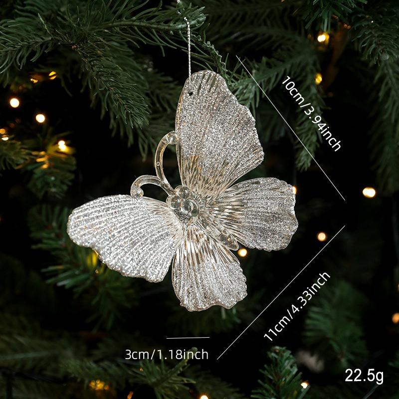 Weihnachtsbaumschmuck Glitzerkugel Rentier Schneeflocken Anhänger Weihnachtsbaumdekorationen Neujahrsparty Deko Navidad