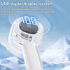 Transparent Portable Handheld Fan 111 Speed Adjustable Color Light Mini Electric Fan with Lanyard LED Digital Display