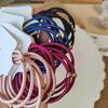 6pc Elegant Good Solid High Elastic Hairbands Hair Tie Rope for Women Girls Kids Ponytail Holder Cute Hair Accessories