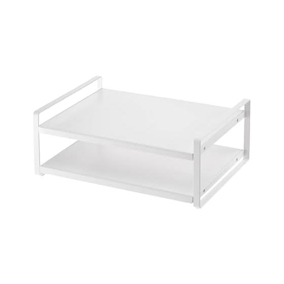 Yamazaki Jitsugyo (Yamazaki) Microwave Rack White Approx. W40 x D30 x H15cm Tower Range Rack Kitchen Rack 7938
