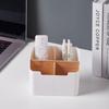 Bamboo & Wood Multifunctional Desktop Organizer for Cosmetics, Makeup Brushes, Stationery, and Remotes