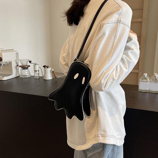 Ghost Crossbody Bag Waterproof Shoulder Bag Crossbody Purse with Adjustable Strap for Women Men Halloween Daily Outings