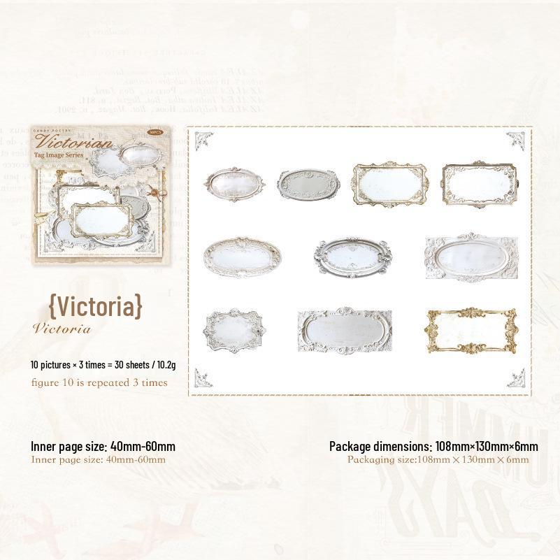 Retro Lace Sticker Pack: Decorative Labels for Bullet Journals & More