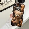 Funda Phone Cover Case for Apple iPhone 17 Pro Max Air 16 XR XS MAX 12 14 11 15 Pro 7 8 13 Simple Bear
