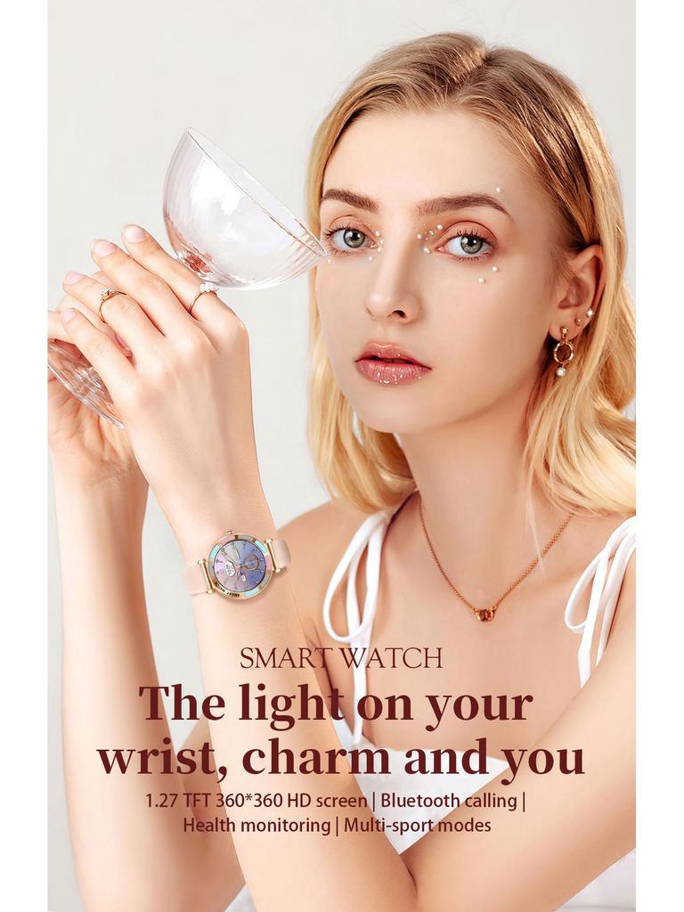 Women's Bluetooth Smartwatch: Heart Rate, Sleep Monitor, IP67 Waterproof, Outdoor Sports Bracelet