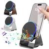 Wireless Mobile Phone Bracket 360 Rotation Magnetic Bluetooth Speaker  Desktop Lazy Bracket