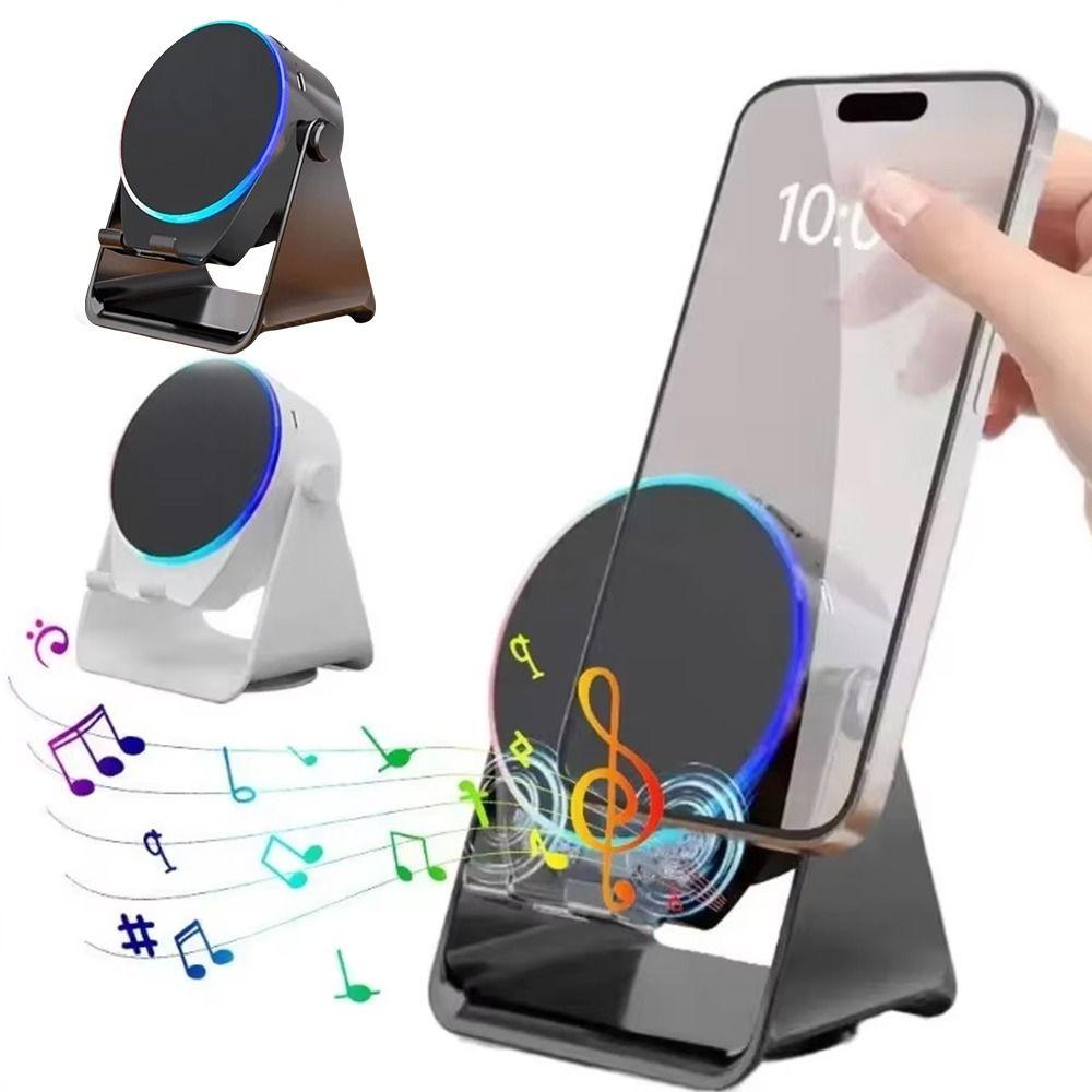 Wireless Mobile Phone Bracket 360 Rotation Magnetic Bluetooth Speaker Desktop Lazy Bracket