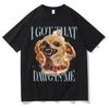 Tengo Ese Perro en Mí Camiseta Gráfica Perros Divertidos Meme Camisetas Alta Calidad Holgada Camiseta Hombres Hip Hop Algodón Cuello Redondo Ropa Unis...