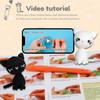 Starter Crochet Kit Cat/Pig Crochet Knitting Kit Complete Crochet Beginners Set DIY Crochet Animal Kits with Yarn Crochet Hooks