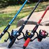 New Portable Small Sea Rod 1.1M/1.3M/1.5M Super Hard Travel Fishing Rod Rotating Fishing Rod Telescopic Fishing Rod Mini Long-range Blackfish Carp Rod