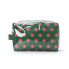 Waterproof Polka Dot Makeup Case Large Capacity Square PVC Toiletries Storage Bag Polka Dot Pattern PVC Women Handbag Girls