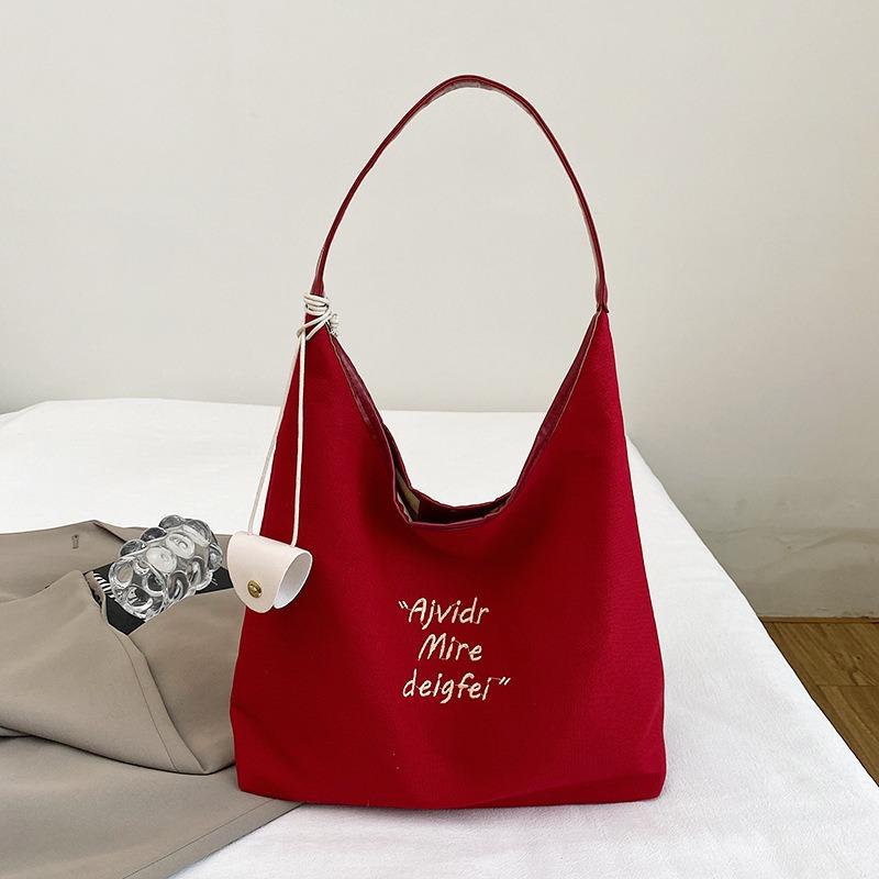 Herbsttrend neue Mode lässige Schulterhandtasche große Kapazität Buchstaben Achseltasche Pendlertasche