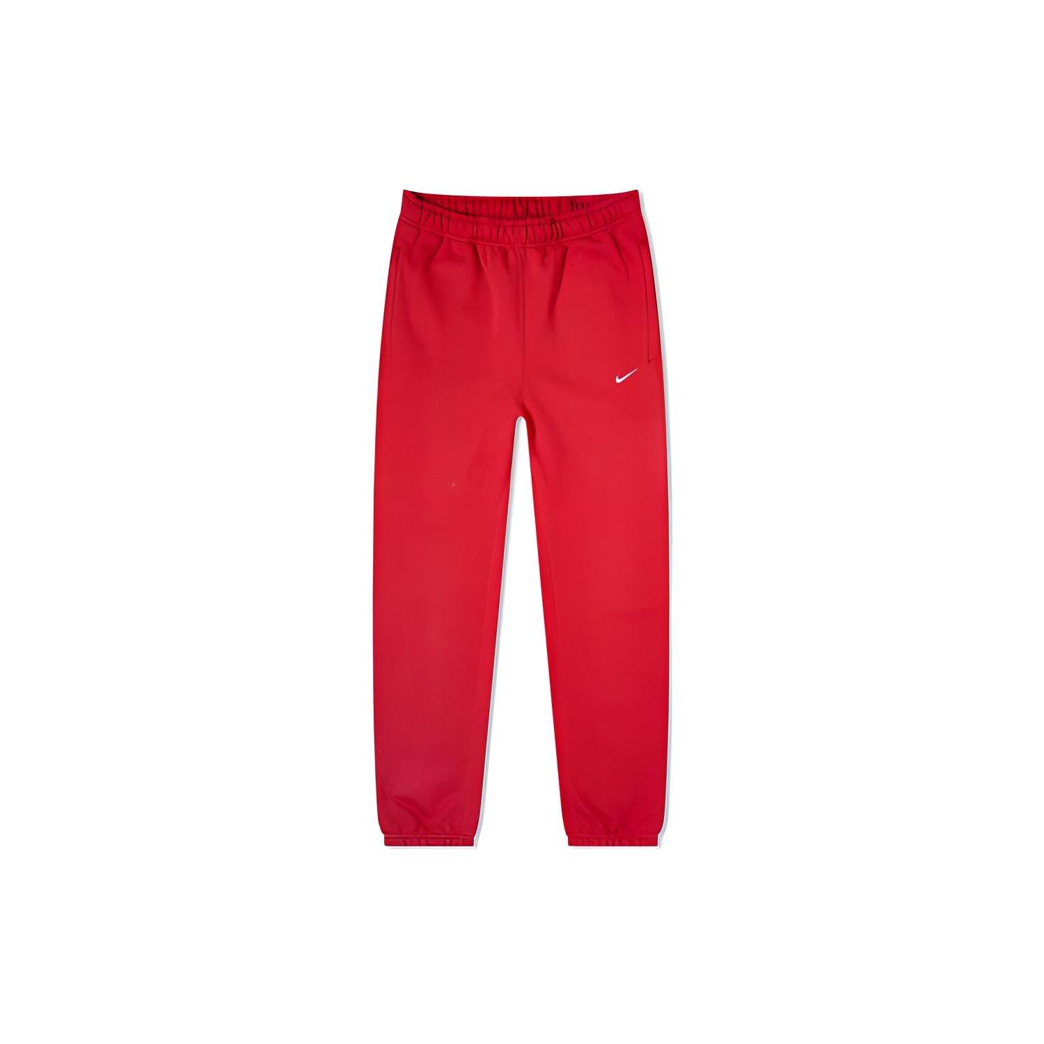 Nike Lab Logo Retro Classic Fleece Lined Bundle Feet Sports Pants Red Men s CD6394-687 M