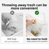 Stainless Steel Garbage Bag Bracket Compact Sink Towel Rack Sink Garbage Organizer  Camping