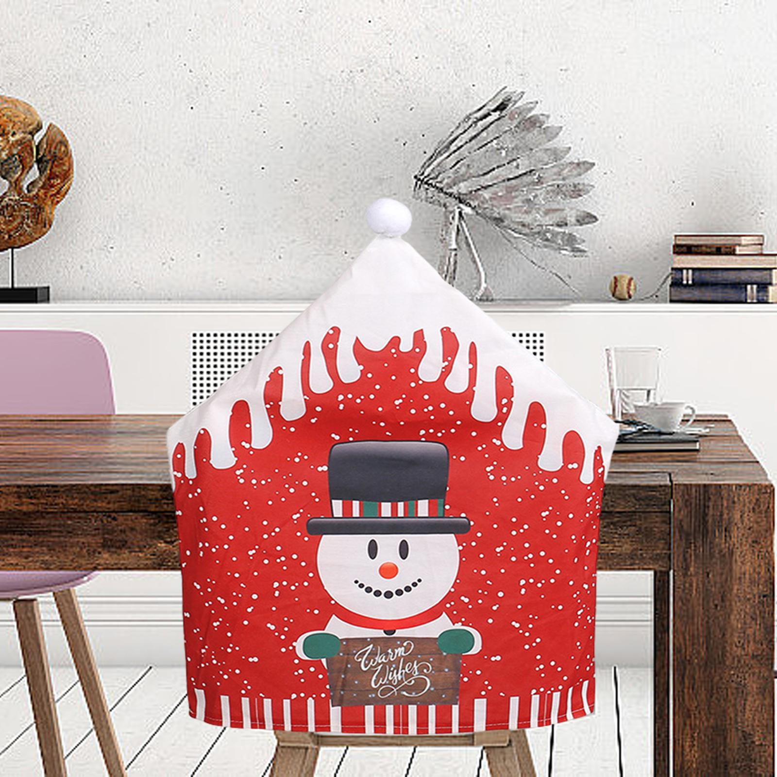 

Рождественский чехол на спинку стула, товары для дома, чехол для отеля Xmas