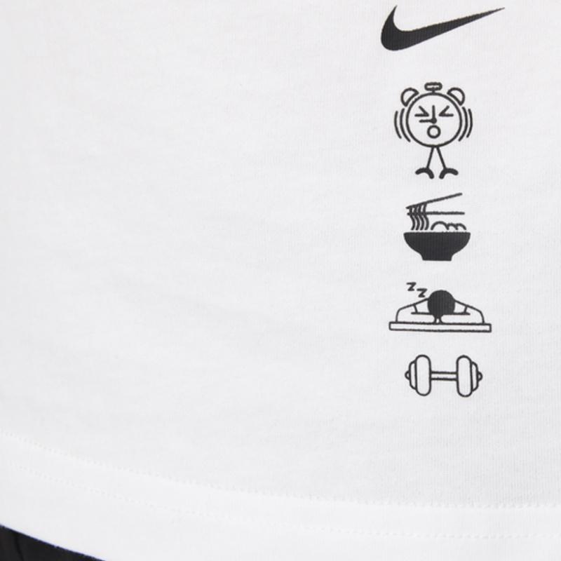 Nike Simple Comfortable Crew Neck Short Sleeve T-Shirt Kids Tops White HM9262-100