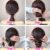 Long Wavy Synthetic Self-Winding Ponytail Hair Extensions With Elastic Rubber Band Braided Hair Bundle For Women Increase Hair