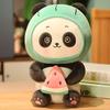 25CM Creative Kawaii Watermelon Panda Plush Toy Sleep Hug Pillow Strawberry Panda Soft Doll As A Birthday And Christmas Gift