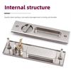 Invisible Door Lock Balcony Wooden Sliding Door Lock With Key Kitchen Bedroom Sliding Door Sliding Door Built-in Hook Lock