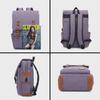 Retro Canvas USB Backpack: Unisex, Large Outdoor Travel Bag