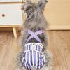Striped Design Dog Diaper Suspenders Washable Pet Physiological Pants  Puppies Period