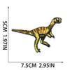 Autocolant din Pânză Brodată cu Dinozauri Mixt, Decorațiune pentru Haine, Autocolant Mic cu Petec de Dinozaur, Potrivire pentru Geantă, Petec cu Animale Mici.