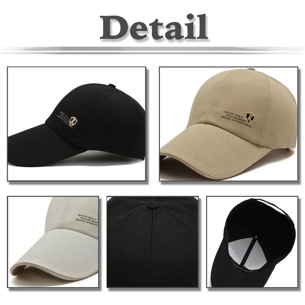 CZA200 [White Fang] Hat, Cap, Sunshade, Casual, Sports, Outdoor, Simple, Men's, Women's, (Red)