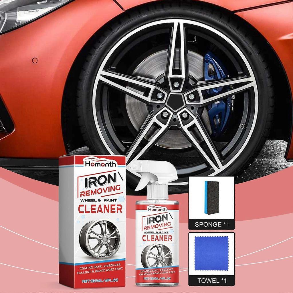 Homonth Car Wheel Hub Rust Removing Cleanser Car Tire Steel Ring Cleaning Decontamination Oil Maintenance Agent