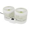 Dual Heads USB Fan for Car Dashboard Multi Speeds Quiet Portable Vehicle Cooling Fan for RV Truck