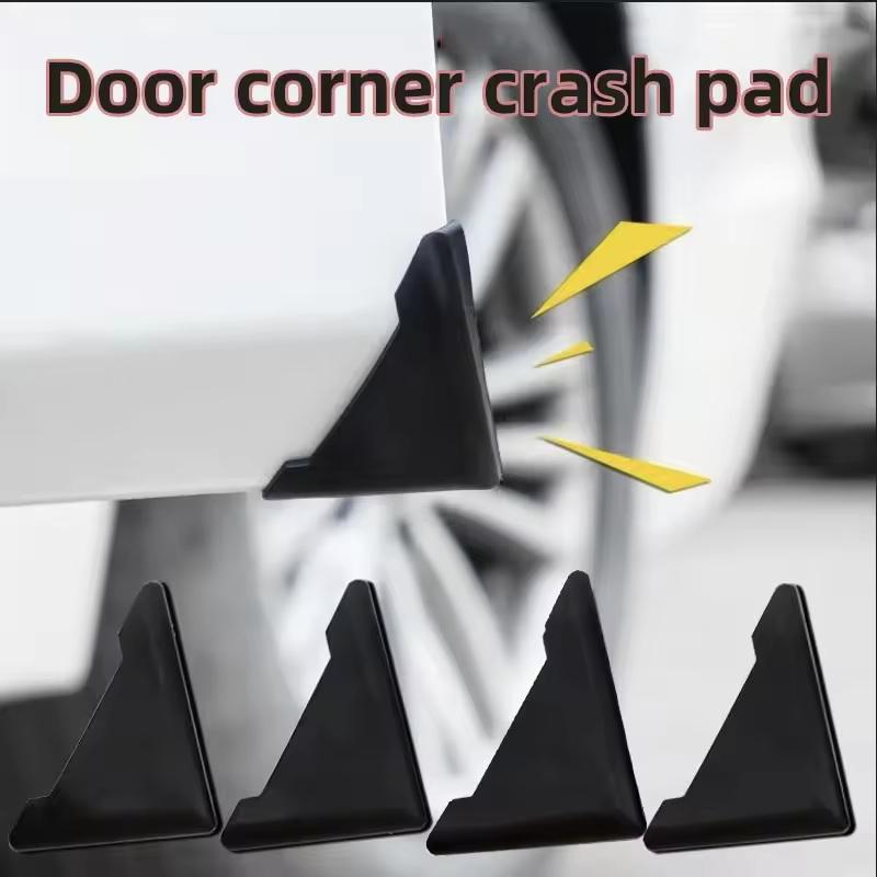 New 4PCS TPR Car Door Corner Cover Bumper Crash Scratch Protector Anti-Scratch Crash Protection Auto Care