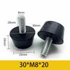 10Pcs Rubber Adjustable Feet Pad With Screw M6 M8 M10 Table Chair Balck Leveling Foot Pad Furniture Leg Anti-shock Protection