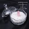 White Crystal Purification Bowl: Demagnetization Stone, Amulet Salt Container, Gem Glass.