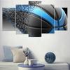 Modular Picture Modern Decoration Photo 5 Panel Basketball Wall Art Painting Canvas Poster  Soccer For Living Room
