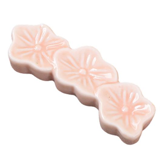 

Держатель для палочек для еды Необычная устойчивая к коррозии подставка для палочек в японском стиле Обеденный стол Соскальзывающий керамический держатель для палочек для еды светло-розовый