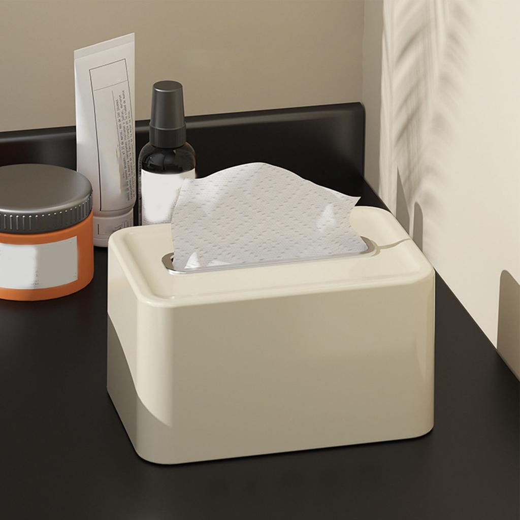 Gewebehalter Große Öffnung Eingebaute Feder Multifunktionale Auto-Serviettenhalterbox für Zuhause Wohnen