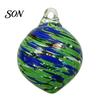 Ricordi in Vetro Artigianale Pallina Decorativa Soffiata a Mano, Colorata Decorazione Natalizia da Appendere Ornamenti Fatti a Mano per Albero, Finestra, Patio, Giardino, Interno