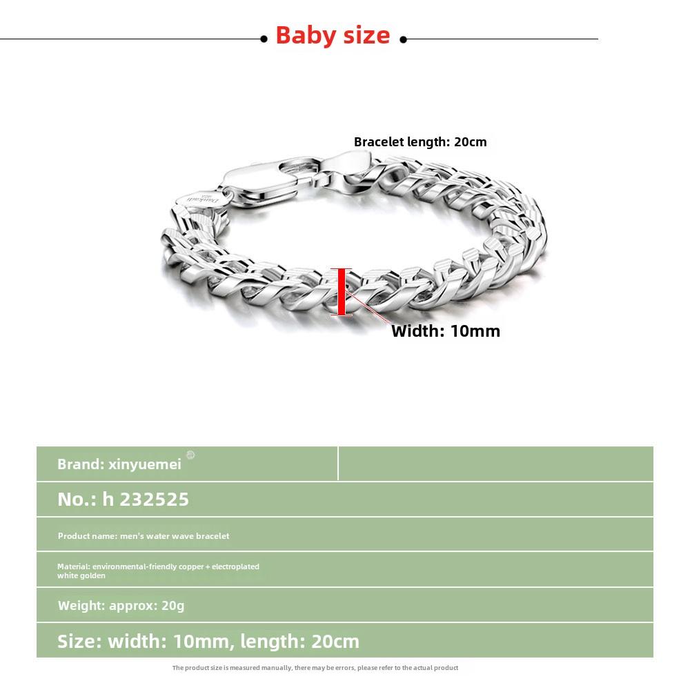 Brățară pentru bărbați cu lanț de bici de cal S925 placată cu argint Producător popular de bijuterii de modă