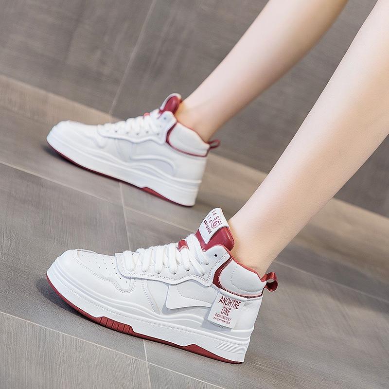 High-top Internet celebrity white shoes women ins tide autumn new popular spring and autumn Korean version versatile platform sports shoes