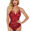 Sexy Lace Halter Open-Crotch Bodysuit for Women