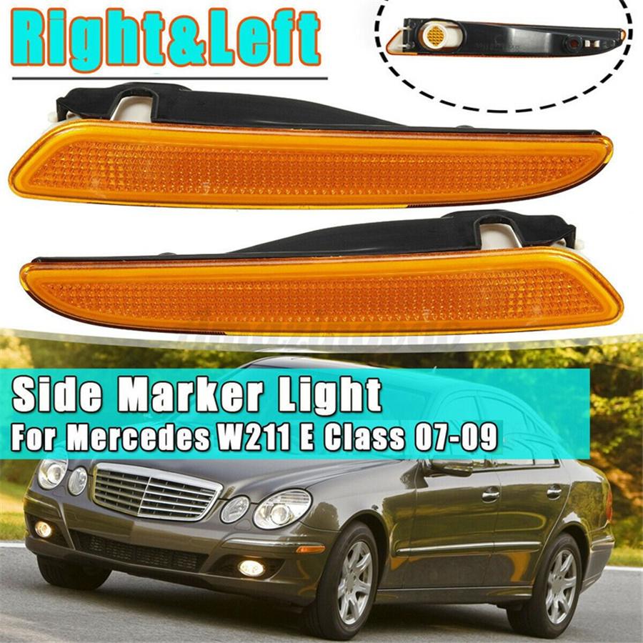 

Pair Bumper Side Marker Lights For Mercedes Benz W211 E Class 2007-2009