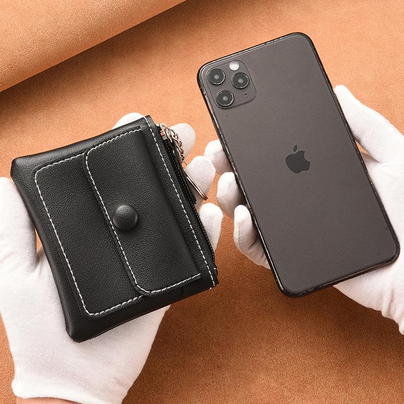 Mini Change Bag, Key Bag, Men's and Women's Short Small Wallet, Card Bag, Coin Storage Bag, Multi-functional Clutch Bag.