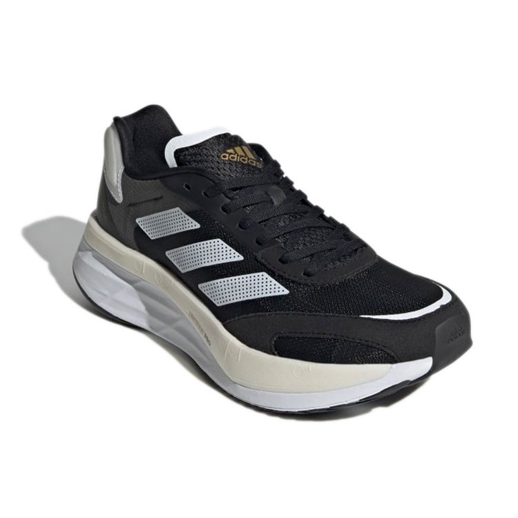 Adidas Adizero Boston 10 Black White Women Sneakers Core-Black Cloud-White Gold-Metallic H67515