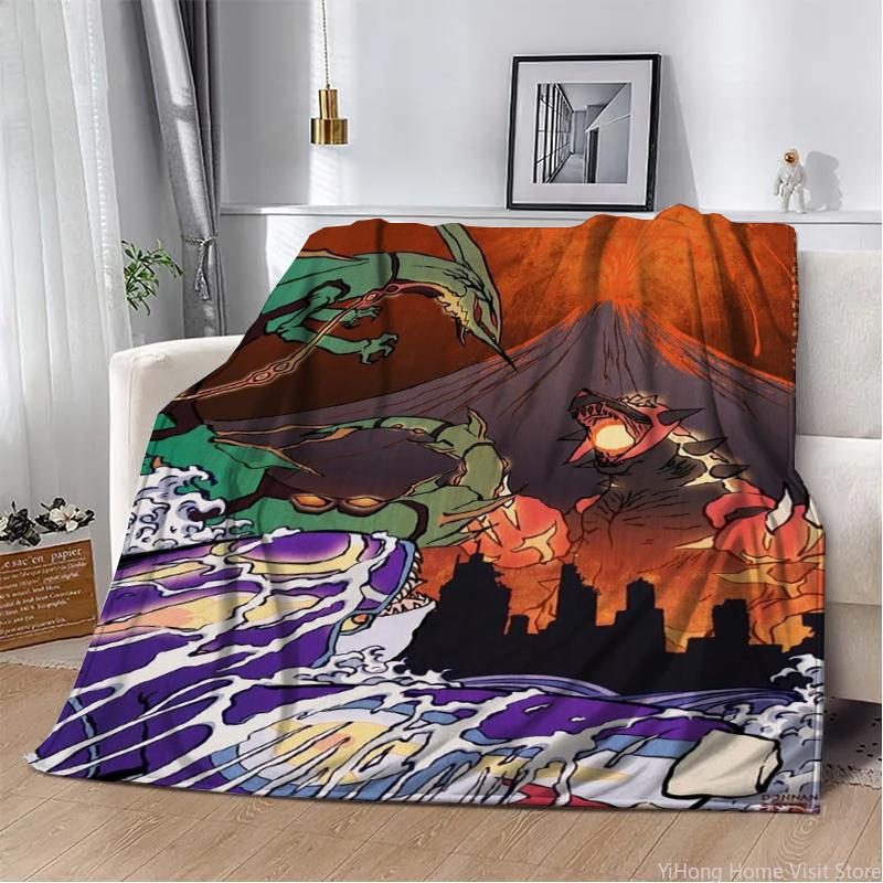 Pokemon Charmander Cute Cartoon Flannel Fluffy Throw Camping Blankets for Children Sofa Throw Thin Picnic Blanket Fashion Gifts