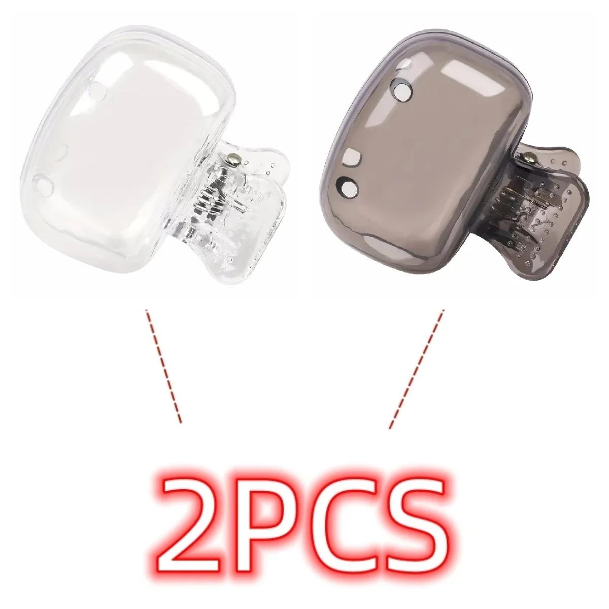 

2PCS Travel Toothbrush Head Covers Toothbrush Protector Cap Brush Pod Case Protective Portable Plastic Clip For Household Travel