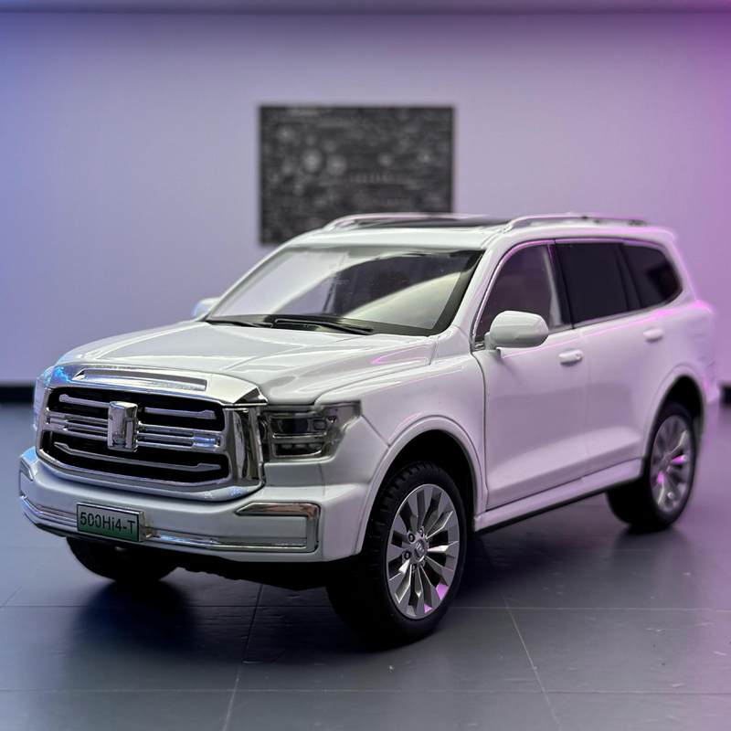 New 1:24 Tank 500 Hi4-T Off-Road Alloy Die Cast Toy Car Model Sound and Light Children's Toy Collectibles Birthday gift