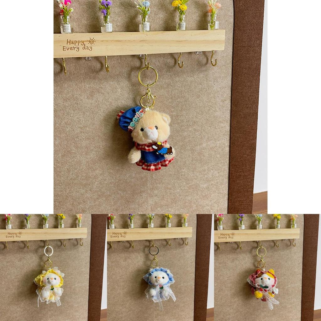 Plush Animal Keychain With Dress Costume For Kids And Adults